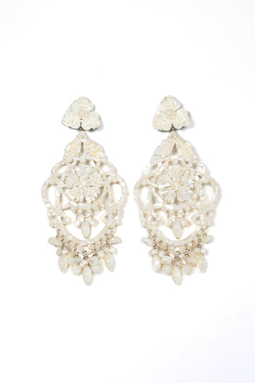 Mother Of Pearl Chandelier Earrings - La Jolla