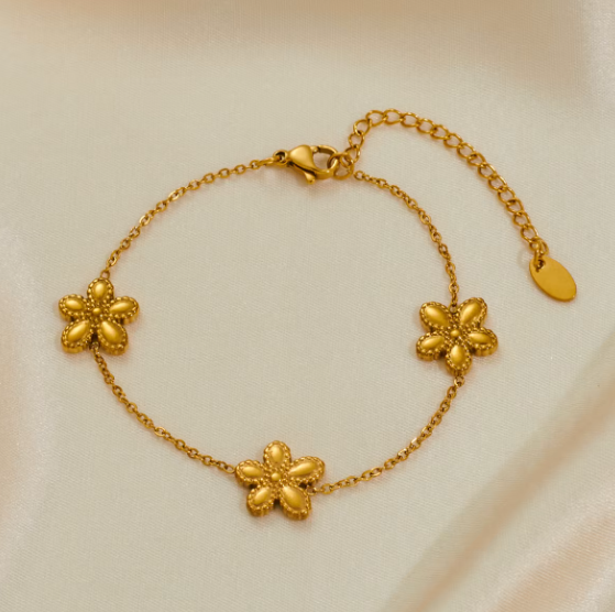 Botanica Charm Bracelet in Golden Tone - La Jolla