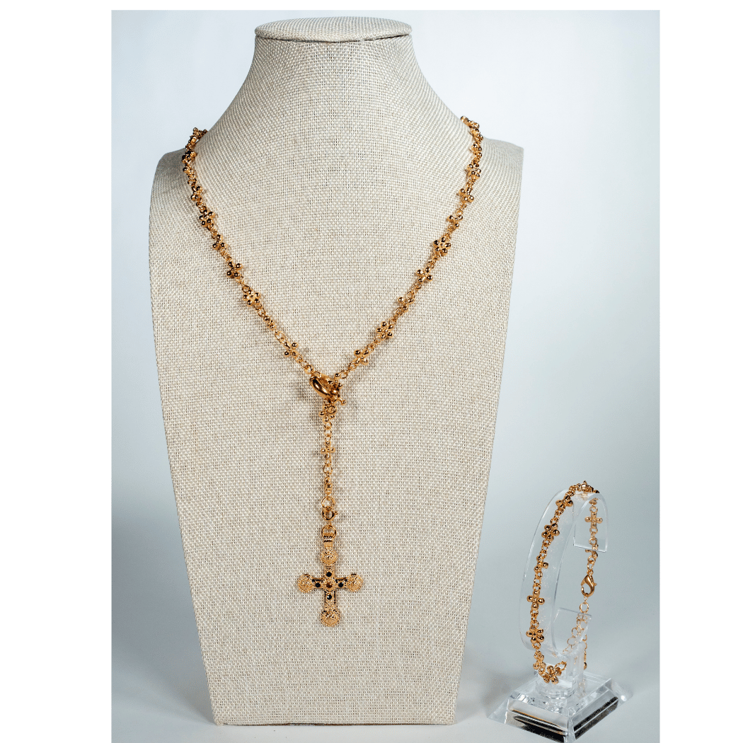 Lace Bracelet in Golden Tone - La Jolla