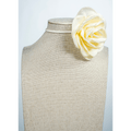 Ivory Rose Silk Choker - La Jolla