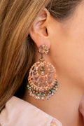 Mineral And Crystal Beaded Chandelier Earrings - La Jolla