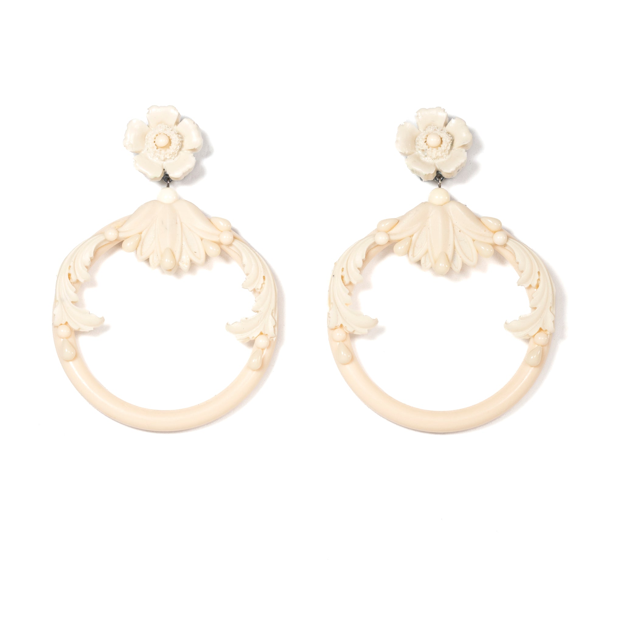 Ivory Resin Hoops - La Jolla