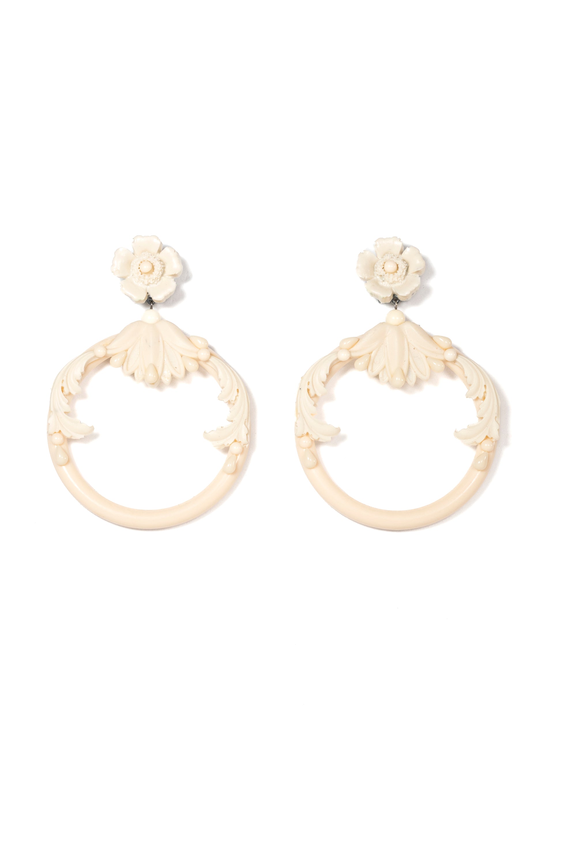 Ivory Resin Hoops - La Jolla