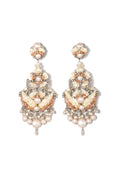 Mother Of Pearl Earrings With Strass - La Jolla