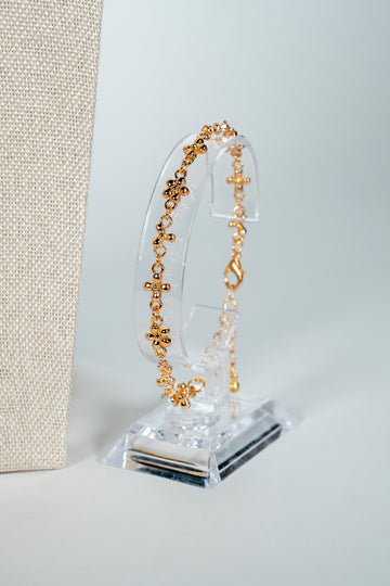 Lace Bracelet in Golden Tone - La Jolla
